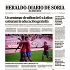 Portada de Heraldo-Diario de Soria de 2 de septiembre de 2024