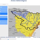 Mapa con la zona afectada señalada.