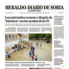 Portada de Heraldo-Diario de Soria de 5 de septiembre de 2024.