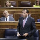 El ministro Óscar Puente esta mañana en el Congreso.