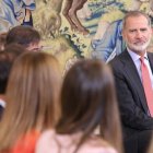 El Rey Felipe VI durante una audiencia.