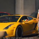 El joven burgense Adrián Otero ha participado en la campaña a bordo del Lamborghini amarillo.