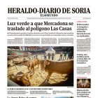 Portada de Heraldo-Diario de Soria de 15 de septiembre de 2024.