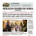 Portada de Heraldo Diario de Soria del 20 de septiembre de 2024