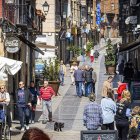 Calle Numancia, en el entorno de Herradores, en la capital. MARIO TEJEDOR