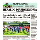 Portada de Heraldo Diario de Soria del 23 de septiembre de 2024