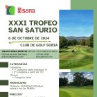 El torneo en las instalaciones del Club de Golf Soria tendrá lugar el primer domingo de octubre.