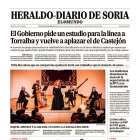 Portada de Heraldo Diario de Soria del 25 de septiembre de 2024.