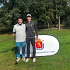 El golfista de Club de Golf Soria, Miguel López, en una competición.