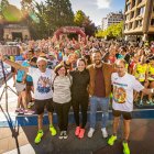 Fermín Cacho y Abel Antón poco antes de dar el pistoletazo de salida la la prueba de Media Maratón.