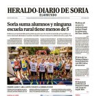 Portada de Heraldo Diario de Soria del 30 de septiembre de 2024.