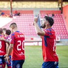 Jony celebra el gol anotado el pasado domingo ante el Fabril.