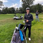 El golfista soriano Miguel López durante un torneo.