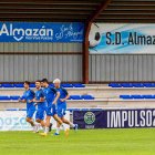 Entrenamiento del Almazán que en Aranda buscará su primera victoria del curso.