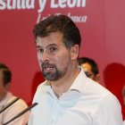 Luis Tudanca, en el comité autonómico de este jueves.