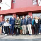 Suárez-Quiñones durante la entrega de las viviendas de Camineros.