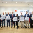 La entrega de los premios tuvo lugar en la oficina del Banco Santander en la calle El Collado.