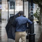 El temporal provoca fuertes rachas de viento y lluvia.