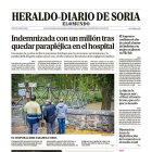 Portada de Heraldo Diario de Soria del 10 de octubre de 2024.