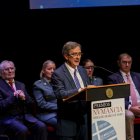 El director de Heraldo Diario de Soria, Félix Villalba, durante su alocución.