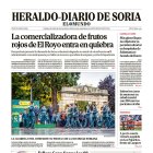 Portada de Heraldo Diario de Soria del 13 de octubre de 2024.