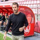 Aitor Calle durante el encuentro ante el Langreo.