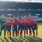 Once del Numancia que hace un año jugaba en el Helmántico en la Copa Federación.