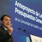 Alfonso Fernández Mañueco presenta el anteproyecto de presupuestos para 2025.