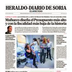 Portada de Heraldo Diario de Soria del 16 de octubre de 2024