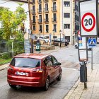 Entrada a la zona pacificada del centro, dentro de la futura Zona de Bajas Emisiones - MARIO TEJEDOR