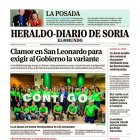 Portada de Heraldo Diario de Soria del 18 de octubre de 2024