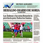 Portada de Heraldo Diario de Soria del 21 de octubre de 2024