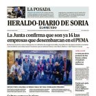 Portada de Heraldo Diario de Soria del 25 de octubre de 2024.