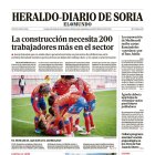 Portada de Heraldo Diario de Soria del 27 de octubre de 2024.