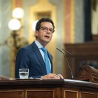 El diputado del PP, Tomás Cabezón, en la tribuna del Congreso.