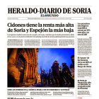 Portada de Heraldo Diario de Soria del 30 de octubre de 2024.