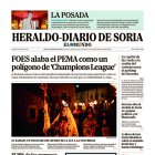 Portada de Heraldo Diario de Soria del 1 de noviembre de 2024
