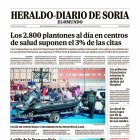 Portada de Heraldo Diario de Soria del 7 de noviembre de 2024.