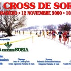 El cross de Soria celebra su treinta aniversario y lo hará con homenajes y exposiciones. En la imagen la edición de 1999 con Valonsadero nevado.