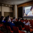 Actividad del Festival de Cortos en la cárcel de Soria.