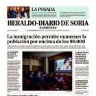 Portada de Heraldo Diario de Soria del 8 de noviembre de 2024.