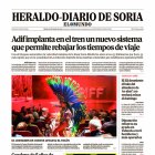 Portada de Heraldo Diario de Soria del 9 de noviembre de 2024.