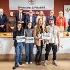 Los ganadores de los Premios Cátedra de Caja Rural de Soria.