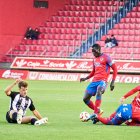 Moustapha en el partido del pasado domingo ante el Escobedo.