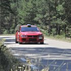 Un vehículo durante una edición del Rallysprint Canicosa-Navaleno.