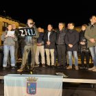 Benito Serrano, ayer en Medinaceli en apoyo al Toro Jubilo.