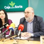 Soledad Soriano y Luis Martínez en la presentación en Caja Rural de la Gala del Deporte 2024.