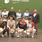 Foto de finalistas y campeones del III Open Ciudad de Soria de pelota.