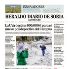 Portada de Heraldo Diario de Soria del 10 de diciembre de 2024