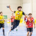 Martín Santano anotó ocho goles en el duelo ante Gijón Jovellanos.